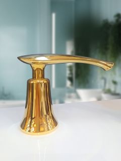 Смеситель на борт ванны с душем AltroBagno Beatrice 020103 Or