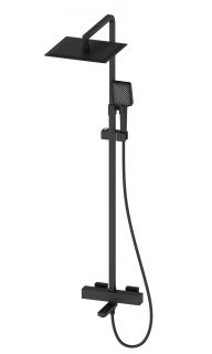Душевая стойка Wonzon & Woghand WW-88739901-MB с термостатом чёрный матовый
