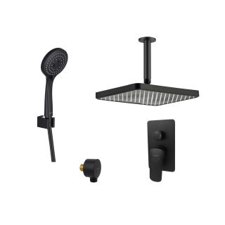 Душевой комплект Aquatek Вега AQ1073MB чёрный матовый