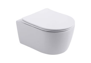 Унитаз подвесной Aquatek Европа AQ1106T-00 безободковый с сиденьем Soft Close белый