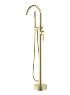 Смеситель напольный для ванны Aquatek Европа AQ1345BG шлифованное золото