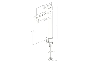 Смеситель для раковины Aquatek Альфа AQ1904CR хром