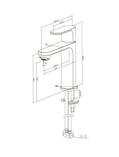Смеситель для раковины Aquatek Альфа AQ1910BG золото шлифованное