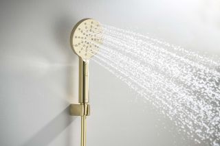 Душевая лейка Aquatek Оберон AQ2033BG шлифованное золото