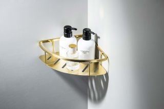 Угловая полка Aquatek AQ4926BG шлифованное золото