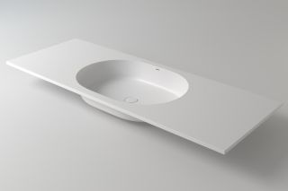 Столешница с раковиной Holbi Ariel 120см белый матовый 1.05.006.11.1