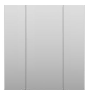 Зеркальный шкаф Misty Аура 75см белый