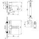 Смеситель для ванны и душа Azario VINCENTE AZ-VRZ2338326PA с ручным душем