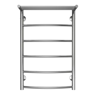 Полотенцесушитель водяной AZARIO VERONA AZ04158P 500/800 с полкой, 5 секций, нижнее/диагональное подключение, 1/2, хром