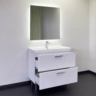 Тумба с раковиной Comforty Танжер 00-00019535 90 см белый