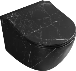 Унитаз подвесной Milleau VORTEX N MYL038BMAB черный мрамор