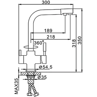 Смеситель для кухни Frap F4352-20 бежевый