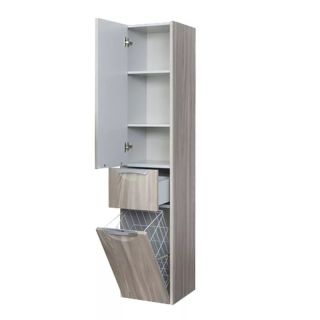 Шкаф-колонна Акватон Сильва левый дуб фьорд 1A215603SIW6L