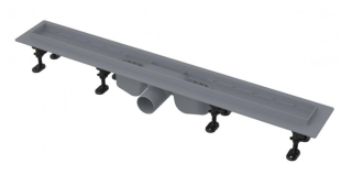 Душевой лоток AlcaPlast с порогами для перфорированной решетки или решетки под кладку плитки 105см хром APZ12-1050