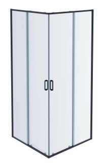Душевой уголок Aquatek AQ ARI KV 08020BL 80x80см чёрный