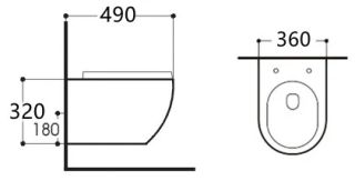 Подвесной унитаз-компакт Aquatek Европа белый AQ1900-00