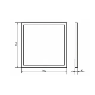 Зеркало  Comforty Гиацинт 80 00-00005265 80 см