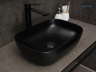 Раковина Gid Bm1333 53367 накладная черная матовая 46x32.5x13.5