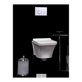 Подвесной унитаз Boheme Mirage белый глянец 965-W