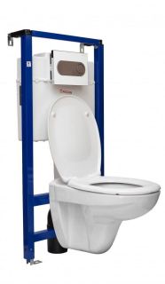 Fluenta Унитаз подвесной BASIC с крышкой-сиденьем