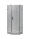 Душевой уголок Timo BY-839/80F 80x80 см хром/белый