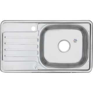 Мойка 7642 U Melana 0,6/160 хром с сифоном (221 t *10)