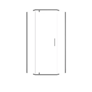 Душевой уголок Triton Дека -Графит Щ0000073930 90x90 см профиль графиит стекло прозрачное