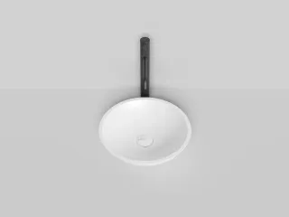 Накладная раковина Salini Callista 05 S-Sense 1101105G 37см белый глянцевый