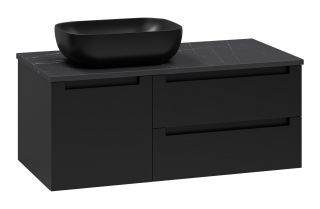 Подвесная тумба под раковину Brevita Cargo CAR-01100-021П2Я 100см чёрный