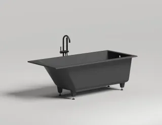 Ванна из искусственного камня Salini Cascata S-Stone 104123MRF 170x75см RAL полностью
