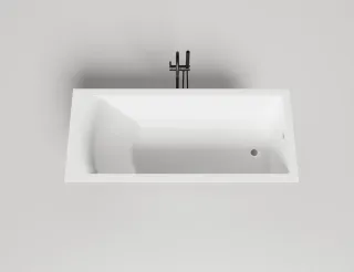 Ванна из искусственного камня Salini Cascata S-Sense 104113M 170x75см белый матовый