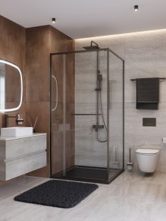 Душевой уголок CEZARES LUX-AH-FS-11-100/90-C-GM