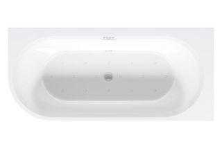 Акриловая ванна Riho Desire Corner Glossy Sparkle System LED B088004005 L 184x84см с аэромассажем и подсветкой белый