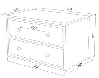Тумба подвесная IDDIS Torr TOR80WMi95K со столешницей 80см орех макадамия/белый матовый