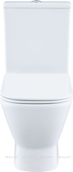 Унитаз-компакт Aquanet Fine Rimless FINE-C Soft Close 273786 белый