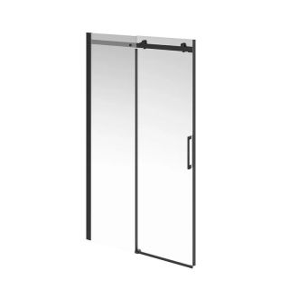 Душевая дверь Kerama Marazzi Cristallo CT.120.SD.BLK.M 120 см с функцией soft close стекло прозрачное профиль чёрный матовый