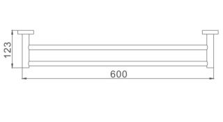 Полотенцедержатель Haiba HB1909 60см хром