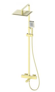 Душевая стойка Wonzon & Woghand WW-88739901-BG с термостатом брашированное золото