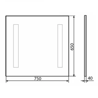 Зеркало  Comforty Жасмин 75 00-00014139 75 см