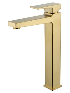 Смеситель для раковины Wonzon & Woghand Cube 2.0 WW-88019068-BG брашированное золото