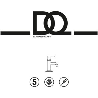 Смеситель для раковины DQ высокий Dortmund хром (DA1712001)