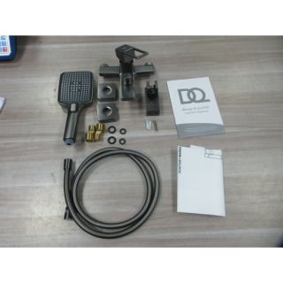 Смеситель для ванны с душем DQ Dortmund короткий излив графит (DA1713206)