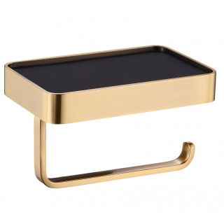 Держатель для туалетной бумаги с полкой Wonzon & Woghand Roma WW-7236 бронза