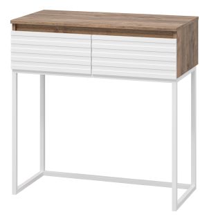 Консоль под раковину на металлокаркасе Brevita Dakota DAK-019080-19-012Я 80см дуб Галифакс олово/белый