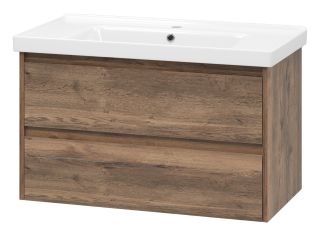 Подвесная тумба под раковину Brevita Dallas DAL-01090-074П 90см дуб Галифакс олово