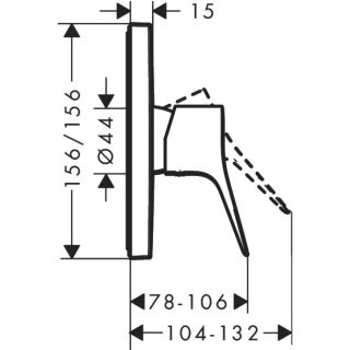Смеситель для ванны Hansgrohe Vivenis 75615670