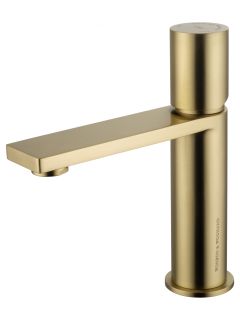 Смеситель для раковины Wonzon & Woghand WW-101-BG брашированное золото