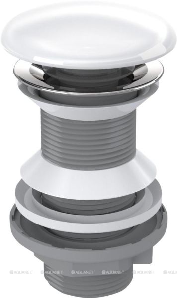 Донный клапан Aquanet 342071 без перелива белый