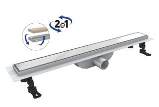 Душевой лоток RGW Drain Leo-41 60214180-01 80см под плитку хром