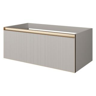 Тумба под раковину Armadi Art Quatro 790-M1-100-CM-RIB-MG 100 см кашемир/золото матовое